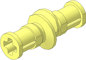 Technic Worm Gear 3L with Bush Ends