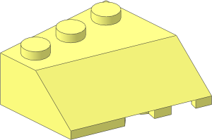 Wedge  3 x  3 Sloped Left