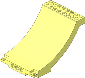 Panel Ramp Curved  8 x 12 x  6
