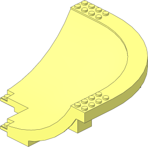 Panel Ramp Curved Turn 16 x 16 x  6