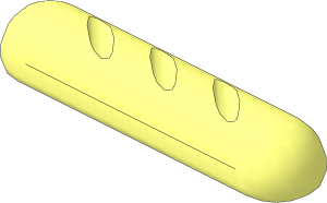 Minifig Food French Bread