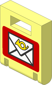 Container Box  2 x  2 x  2 Door with Slot and Mailbox Pattern