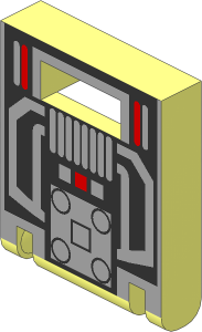 Container Box  2 x  2 x  2 Door with Slot and MTron Pattern