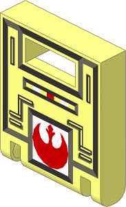 Container Box  2 x  2 x  2 Door with Slot and SW Rebel Pattern