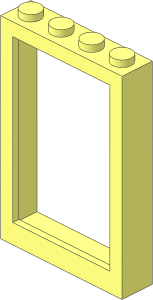 ~Window  1 x  4 x  5 with Fixed Glass - Frame
