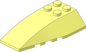 Wedge  6 x  4 Triple Curved