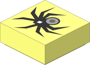 =Tile  1 x  1 with Spider Pattern