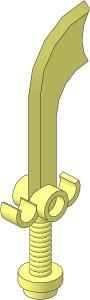 Minifig Sword Scimitar