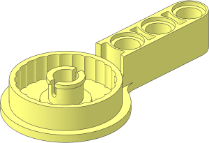 Technic Beam  3 with Rotation Joint 3 Pin
