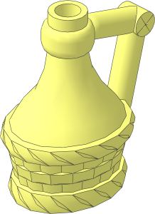 Figure Flask with Handle (Needs Work)