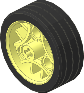 Wheel 14 x 29 Smooth with Black Tyre (Complete)