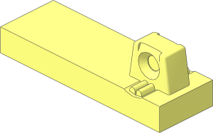 Hinge Tile  1 x  3 Locking with Single Finger on Top