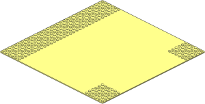 Baseplate 32 x 32 Road 6-Stud T-Junction