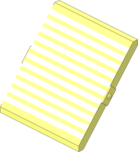 Glass for Window  4 x  4 x  3 Roof with White Stripes Sticker
