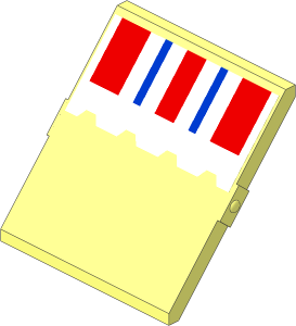 Glass for Window  4 x  4 x  3 Roof with Stripes Blue and Red on Scalloped Shade Sticker