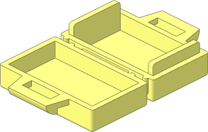 Minifig Suitcase (Open)