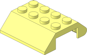 Slope Brick 45  4 x  4 Double with Locking Hinge