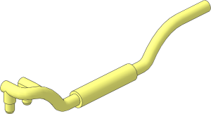 Exhaust Pipe Twin Inlet 11L Left