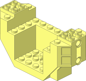 Cockpit  4 x 10 x  4.333 with Three Holes on Bottom and 2 Pin Holes on Each Side