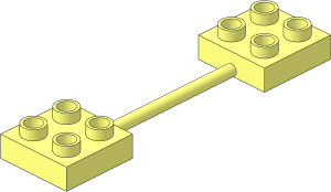 Duplo Plate  2 x  8 with 4L Bar