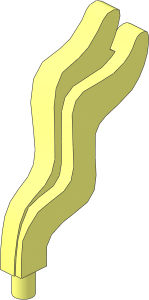Minifig Hair Decoration Plume Ribbon