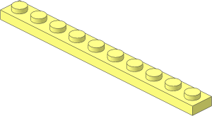 Plate  1 x 10