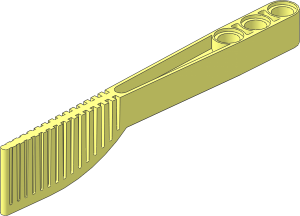 Technic Track System Gate 11 x  2 with Three Holes and Paddle
