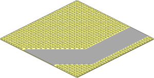 Baseplate 32 x 32 Road 9-Stud Driveway with Grey Pattern
