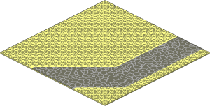Baseplate 32 x 32 Road 9-Stud Driveway with Dark Grey Crazy Paving