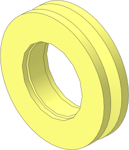 Tyre  7/ 86 x 17 with Centre Groove