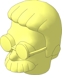 Minifig Head Simpsons Ned Flanders