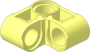 Technic Cross Block 2 x 2 Bent 90 (Pin/Pin/Pin)