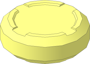 Sports Hockey Puck without Axlehole