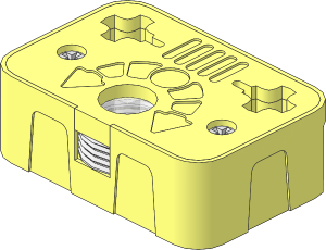 Technic Axle Joiner 3 x 2 with Axial Torsion Spring