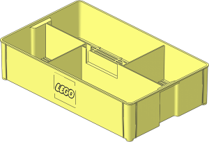 Container Storage Box 24 x 40 with LEGO Logo with Closed "O" Pattern