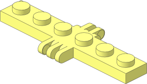 Hinge Plate  1 x  6 with 2 and 3 Fingers On Sides