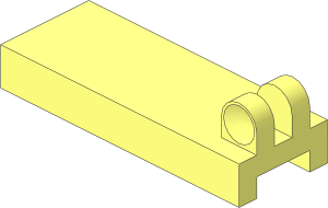 Hinge Tile  1 x  2 with 2 Fingers