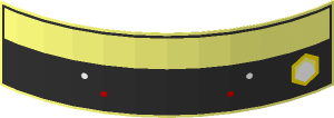 Sticker  1.6 x  6.0 with Hexagonal Controls (Formed)