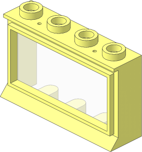 Window  1 x  4 x  2 Classic with Long Sill (Complete)