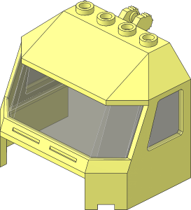 Windscreen  4 x  6 x  4 Cab with Hinge with Trans Brown Glass