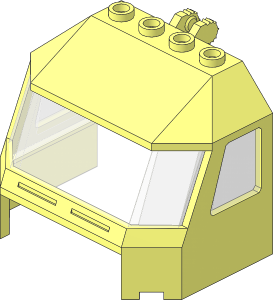 Windscreen  4 x  6 x  4 Cab with Hinge with Trans Clear Glass