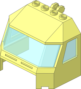 Windscreen  4 x  6 x  4 Cab with Hinge with Trans Light Blue Glass