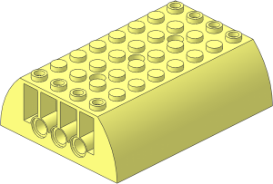 Slope Brick Curved  6 x  8 x  2 Double