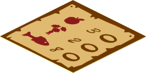 Sticker  1.8 x  1.8 with Goods and Prices