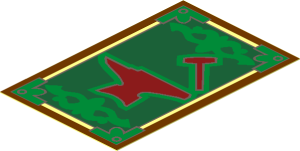 Sticker  2.7 x  1.7 with Anvil, Hammer and Gold Border
