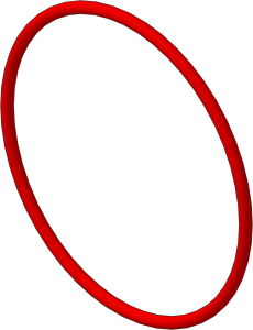 ~_Train Wheel Large Traction Band Red (Obsolete)