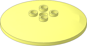 =Dish  6 x  6 Inverted With Hollow Studs