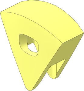 Minifig Headdress Circular Slice 60 Degrees