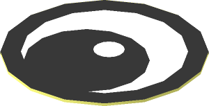 Sticker  0.8 x  0.8 Round with Black and White Eye