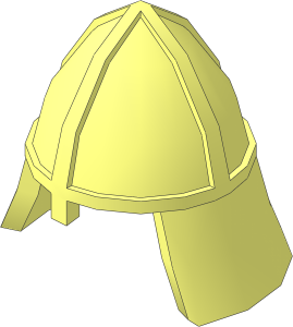 =Minifig Castle Helmet with Neck Protector
